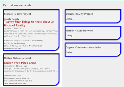 RSS Feeds with Google Dynamic Feed