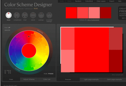 Color Scheme Designer Color Scheme Designer